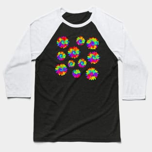 Psychedelic Daises Baseball T-Shirt